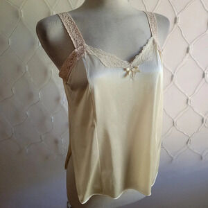 Vintage Chemise Top by Greenco Maid / Nutural Tone / Size Large